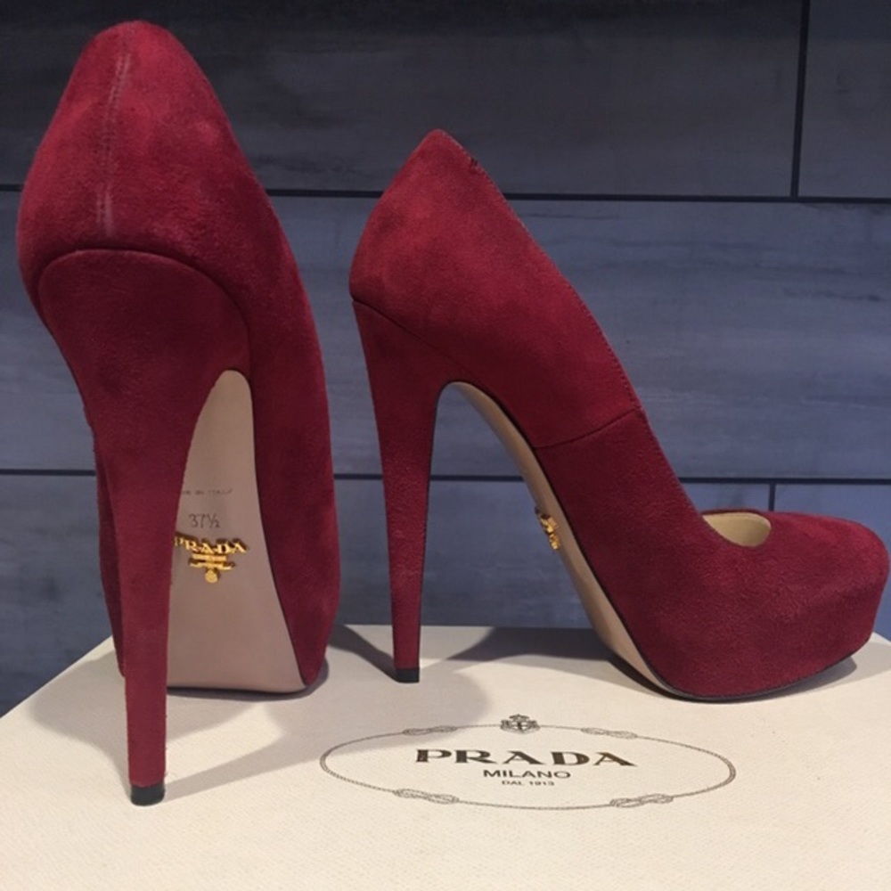 Suede Prada Pumps